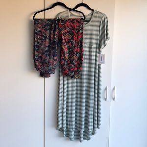 LuLaRoe Carly XL & TC Leggings